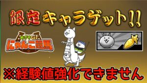 にゃんこ大戦争 経験値強化出来ないキャラ!?｢JRAコラボ｣開催中