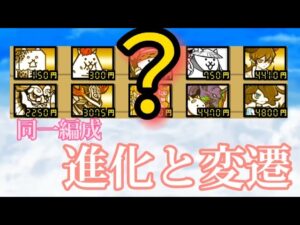 【進化】同一編成に込める思い【にゃんこ大戦争】