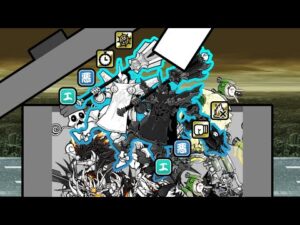 11.0 アップデート－逆襲の英雄ダークヒーローズの悪魔対抗超激レア：白騎士キュクロプス & 黒騎士キュクロプス 【にゃんこ大戦争】