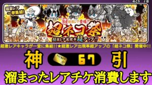 にゃんこ大戦争 超ネコ祭 17連！ 久しぶりの神引き！