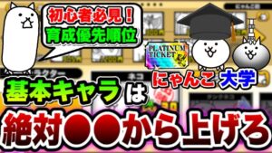 【にゃんこ大戦争】初心者必見！基本キャラ''おすすめ''育成優先順位を徹底解説！''絶対''○○から上げろ！【にゃんこ大戦争初心者】【にゃんこ大戦争9周年】【Q周年】にゃんこ大学#1日目