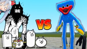 リアルなにゃんことハギ―ワギーが戦ったらやばすぎたｗ【GMOD】【ゆっくり実況】