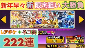 にゃんこ大戦争:「超極ネコ祭ガチャ」限定狙い222連回してみた‼️
