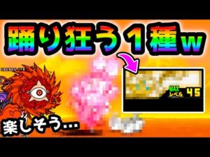 踊ってるだけのくせに出撃１種攻略するキャラw 紅のカタストロフ　にゃんこ大戦争