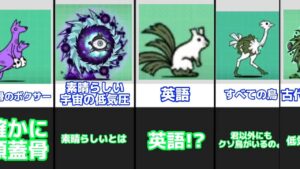 【にゃんこ大戦争】【ランキング系動画】にゃんこ大戦争の敵キャラを英語翻訳してみたら面白すぎたwww