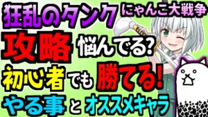 にゃんこ大戦争＠狂乱のタンクねこを《初心者》でも攻略できる！《おすすめキャラクター》ややる事を解説@ゆっくり実況