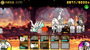 【にゃんこ大戦争】ジャンフォレ火山【灼熱坑道エリア3】無課金攻略