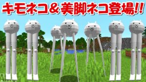 【Minecraft】キモネコ＆美脚ネコが登場！！にゃんこ大戦争MODでサバイバル！！#24