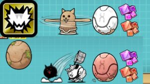 【にゃんこ大戦争】 謎のタマゴ:N001&赤いタマゴ:N101 進化! ネコはにわ/飛脚ネコ