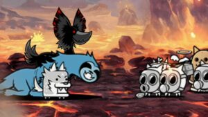 【にゃんこ大戦争】火山の脅威 - 2つの巨影/ ジャンフォレ火山 - 灼熱坑道 エリア5