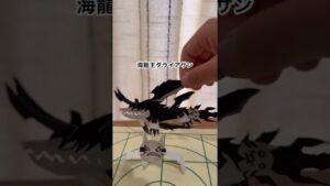 【にゃんこ大戦争　こども工作】＃14 ミニ個展 #折り紙 #shorts #折り紙 #3d #こども　#origami 覚醒ノラ　海龍王ダライアサン