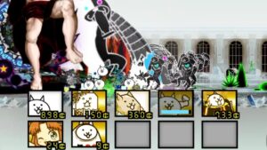 the battle cats but i use enemies (GOD CAT)