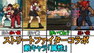 敵キャラ属性！ストリートファイターコラボ【にゃんこ大戦争】