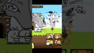 【にゃんこ大戦争】ネコあらしvs逆襲のカオル君❣️超高感度カメラ📸で撮影😙嵐の中で何が起きているのか♫