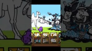 【にゃんこ大戦争】ネコ奥様❤️フライングボディアタックを喰らわした時には、すでに敵がいなかったの巻😙