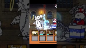 【にゃんこ大戦争】スレイプニール❣️君の瞳は１００万ボルトの雷に打たれて昇天する地上に堕りた最後の天使👼♫