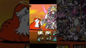 【にゃんこ大戦争検定】ヒュージゴマ強襲ステージvol.5❤️ヒュージゴマを倒したのは誰❓ひょっとしてあの超生命体キャラが射抜いた❓😙