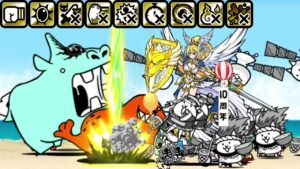 新規ガチャ 超生命体バスターズ 限定キャラクター : 来光の女神シリウス 【にゃんこ大戦争 10周年】