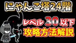 【にゃんこ大戦争】にゃんこ塔24階を低レベルで攻略！【The Battle Cats】