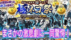 【にゃんこ大戦争】激悲劇！極ねこ祭の初回限定と泣の数回！【NyankoGreatWar】