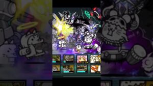 【にゃんこ大戦争】ネコオドラマンサーを大量投入して置物状態になったレジェンドブンブンを大勢でいたぶるにゃんこたち♫