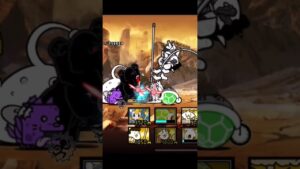 【にゃんこ大戦争】毎日の家事・育児で忙しいネコ奥様❤️闘いの最中に空中で寝てしまう♫