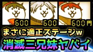 消滅三兄妹が強過ぎましたw  にゃんこ大戦争