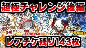 【にゃんこ大戦争】正月最後！残りのレアチケで挑む超極ネコ祭！143枚で奇跡を見ることができるか！？【本垢実況Re#1590】