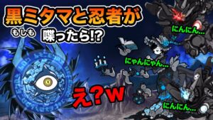 黒蝶のミタマダークが喋ったら、デビルサイクロンが○○したw　にゃんこ大戦争