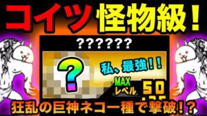 狂乱の巨神ネコ降臨 あの○○キャラで、一種攻略したら化け物すぎたw　にゃんこ大戦争 我を忘れた猫・超激ムズ