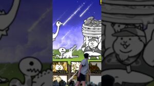 【にゃんこ大戦争】月にラグビーボール投げたら...#shorts #にゃんこ大戦争 #月にラグビーボール