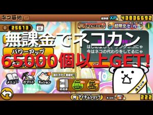 にゃんこ大戦争 10と1/2周年開始！無料でネコカン65000個入手！にゃんこスロット復活！半額ガチャ復活！