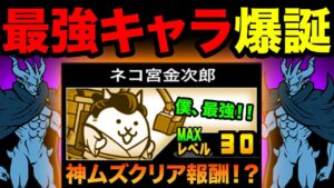 【神ムズ報酬】ネコ宮金次郎・ネコジェットが強すぎたし、喋りすぎたw　にゃんこ大戦争